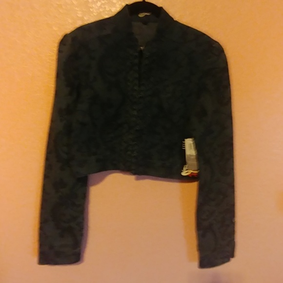 Cropped Blue Jacket (Only Two Left) - Picture 1 of 8